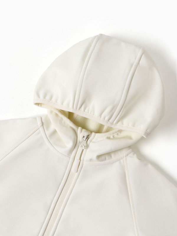 Ветровка демисезонная для девочек MINAKU из Softshell на флисе, непромокаемая, светло-серый, рост 110 см