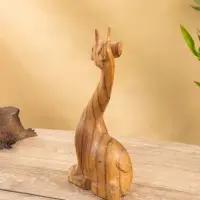 Сувенир "Жирафик" дерево Пиннис, 12х6х25 см, цв. коричневый