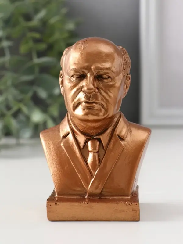Бюст &laquo;Горбачёв&raquo;, 10.5&times;6.5&times;5 см, бронза
