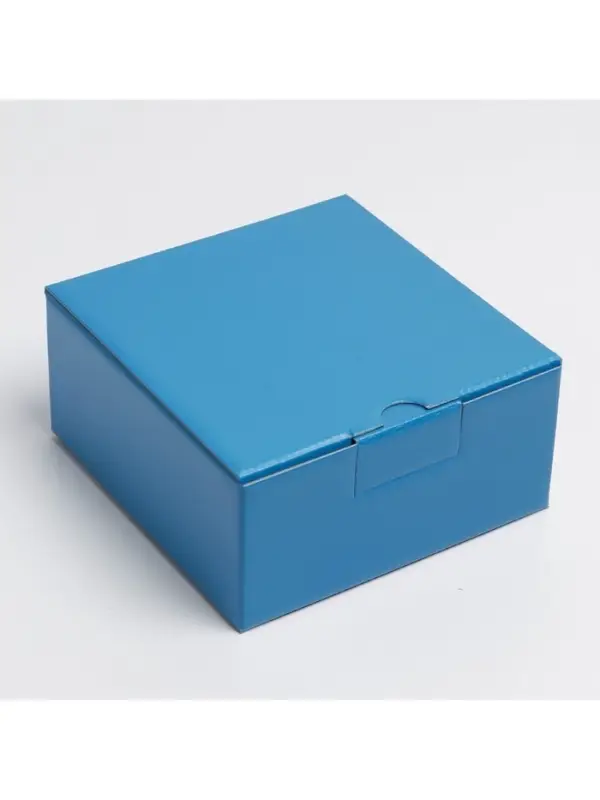 Коробка подарочная складная, упаковка, &laquo;Синяя&raquo;, 15 х 15 х 7 см