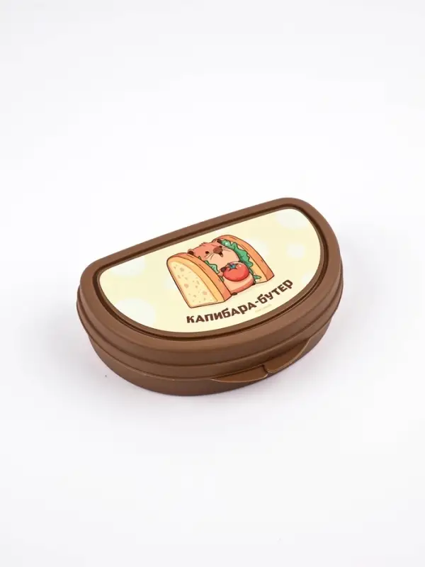 Бутербродница &laquo;Капибара&raquo;, 14&times;10&times;4 см