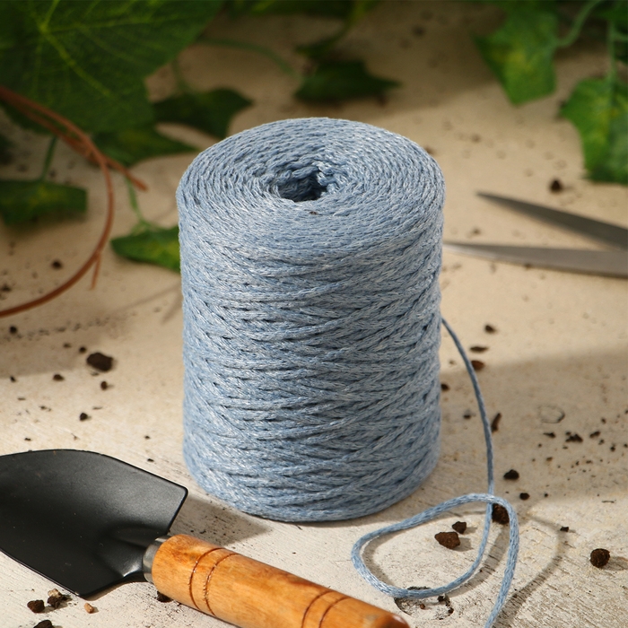 Шнур для подвязки растений,150 м, толщина 2 мм, цвет МИКС, Greengo