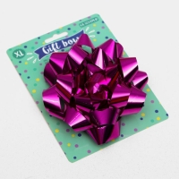 Бант-звезда №14, розовый, металлик Бант-звезда №14, розовый, металлик