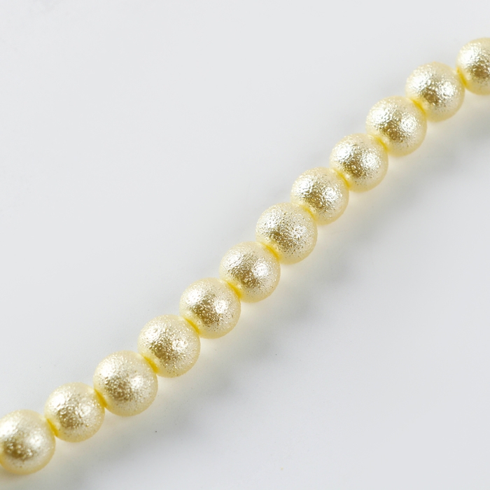 Бусины из стекла, набор 78 шт., размер 1 шт. &mdash; 10 мм, цвет белый