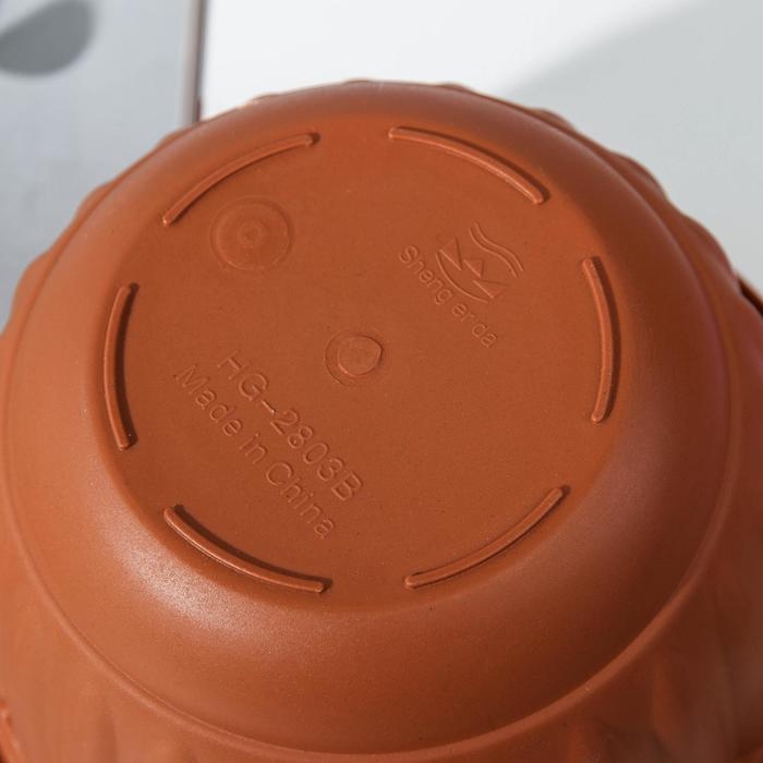 Кашпо пластиковое для цветов подвесное с дренажной сеткой &laquo;Веста&raquo;, 2 л, цвет коричневое