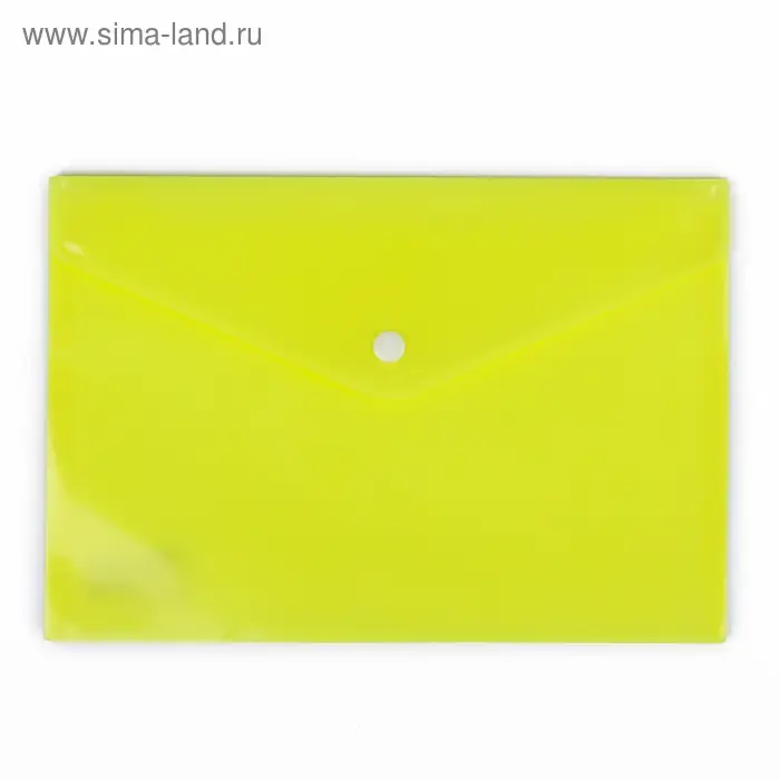 Папка-конверт на кнопке, А5, 180 мкм, рифлёная, МИКС