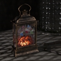 Светодиодная фигура «Камин с носками» 10 × 18 × 4.5 см, пластик, батарейки АААх3 (не в комплекте), свечение тёплое белое Светодиодная фигура «Камин с носками» 10 × 18 × 4.5 см, пластик, батарейки АААх3 (не в комплекте), свечение тёплое белое