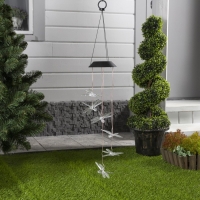 Садовый светильник на солнечной батарее &laquo;Стрекозы&raquo;, 12.5&times;86&times;12.5 см, 6 LED, свечение мульти