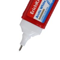 Ручка-корректор ErichKrause Arctic White, 12 мл, с металлическим наконечником, в пакетике