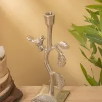 Подсвечник &laquo;Соловей на ветке&raquo;, 9.5&times;14&times;29 см, алюминий