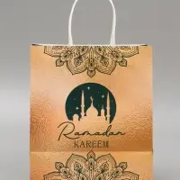 Пакет подарочный крафтовый Ramadan, 22 &times; 25 &times; 12 см