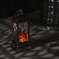 Светодиодная фигура «Камин с гирляндой» 5.5 × 13 × 5.5 см, пластик, батарейки AG13х3 (в комплекте), свечение тёплое белое Светодиодная фигура «Камин с гирляндой» 5.5 × 13 × 5.5 см, пластик, батарейки AG13х3 (в комплекте), свечение тёплое белое