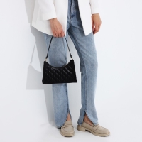 Сумка-багет на молнии, цвет чёрный Сумка-багет на молнии, цвет чёрный