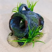 Декор для аквариума "Античная ваза", 10,5 х 7 х 10 см