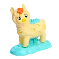 Набор для игры с мягким пластилином &laquo;Милая Лама&raquo;, 6 баночек с массой для лепки, 2 формы