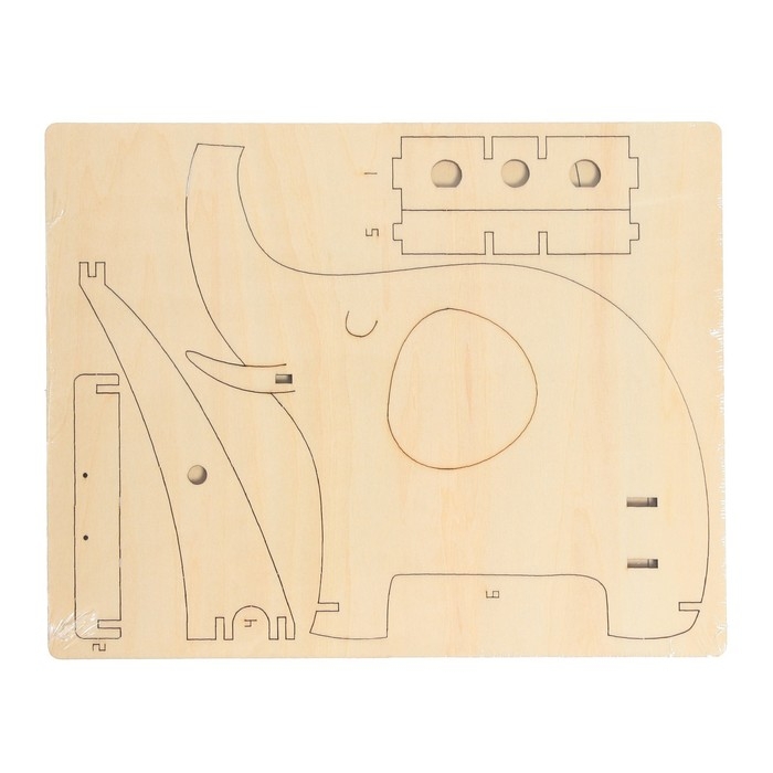 Электронный конструктор &laquo;Весёлый слон&raquo;, 26 элементов, наклейки