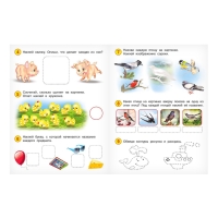 Развивающие задания с наклейками, 4 года
