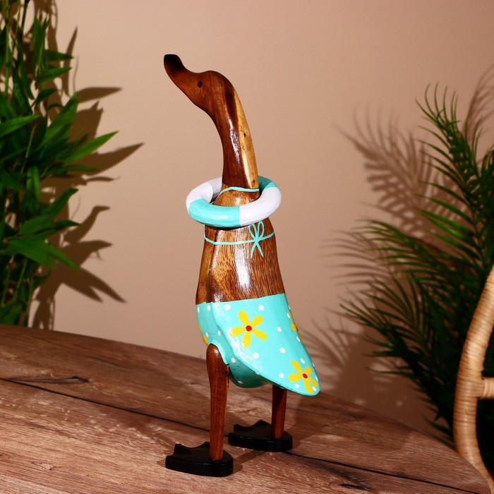 Сувенир "Утка в купальнике" дерево 45 см
