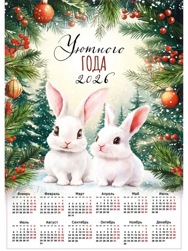 Календарь 2026 &laquo;Уютный&raquo;, А2