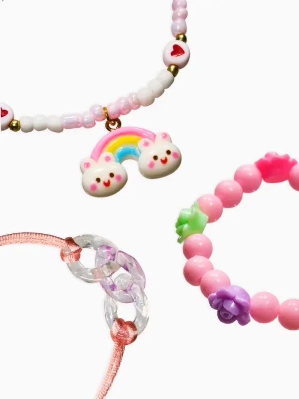 Браслет детский &laquo;Выбражулька&raquo;, 3 шт. набор, радуга, цветной