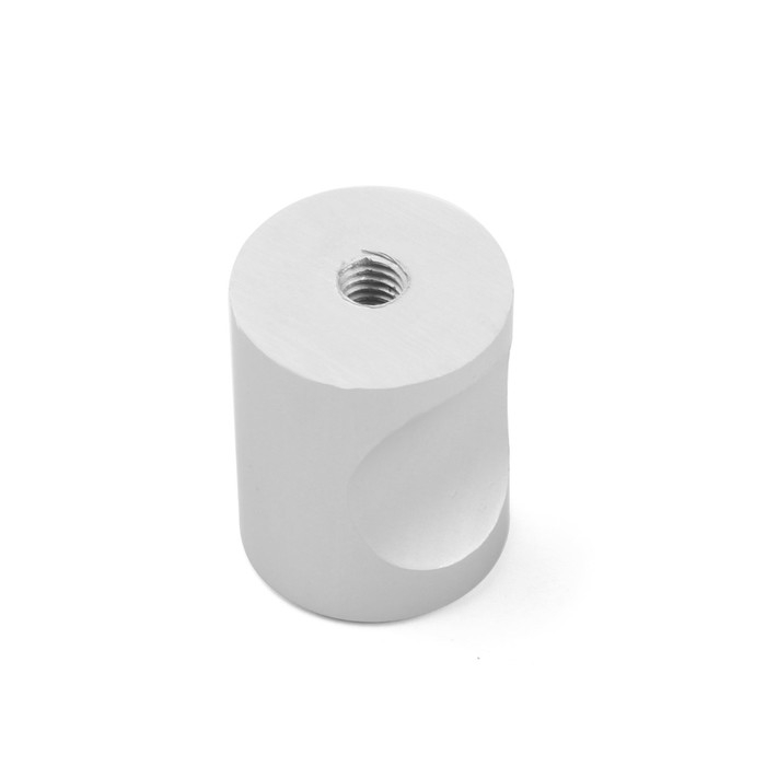 Ручка кнопка ТУНДРА РК102  d=16 мм, цвет матовый хром, 8 шт TMP