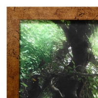 Картина "Лесная река" 67х107 см рамка МИКС