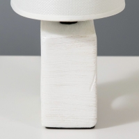 Настольная лампа "Мишель" Е27 40Вт белый 12,5х20х27 см RISALUX