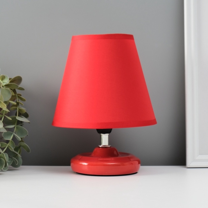 Лампа настольная "Мини" 1х40Вт Е14 красный 15х15х20см МОДЕЛЬ: 3133993