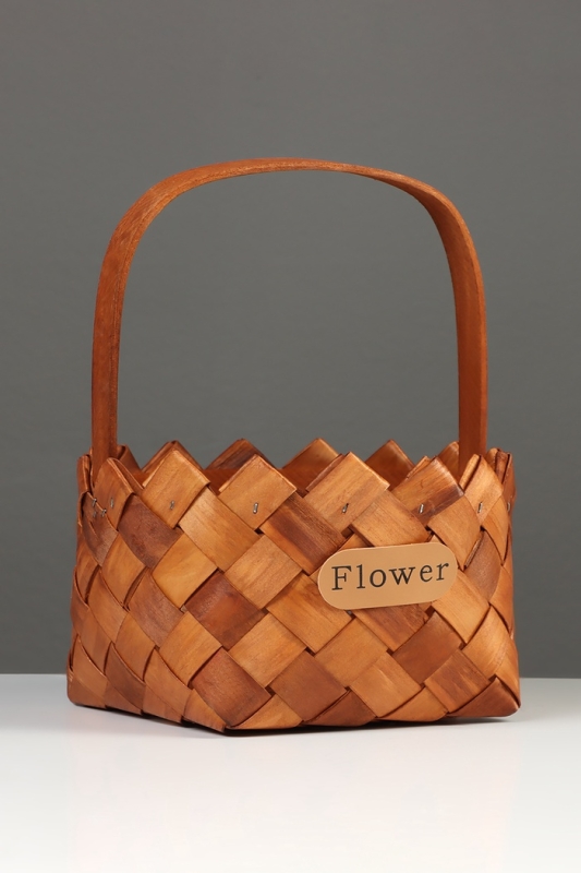 Набор корзин плетёных, 2 шт., 20&times;20&times;12 см, 16&times;16&times;10 см, ива, натуральный цвет