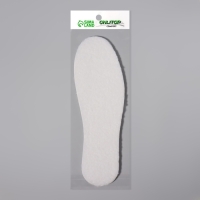 Стельки для обуви, универсальные, двухслойные, р-р RU до 48 (р-р Пр-ля до 47), 30 см, пара, цвет белый