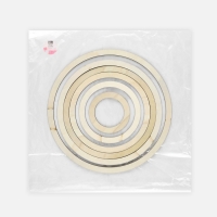 Набор основ для макраме, круглых, 6 шт., 4 мм, d=10/15/19.5/22.5/25.5/30 см