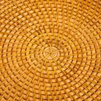 Поднос плетёный 28х28х3 см, ротанг