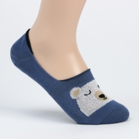 Носки-подследники детские &laquo;Мишка&raquo;, цвет джинс, размер 18-20