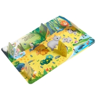 Книга картонная с окошками «Приходите в зоопарк», 10 стр., 24 окошка Книга картонная с окошками «Приходите в зоопарк», 10 стр., 24 окошка