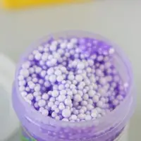 Слайм &laquo;Плюх&raquo;, фиолетовый, контейнер с шариками, 40 г