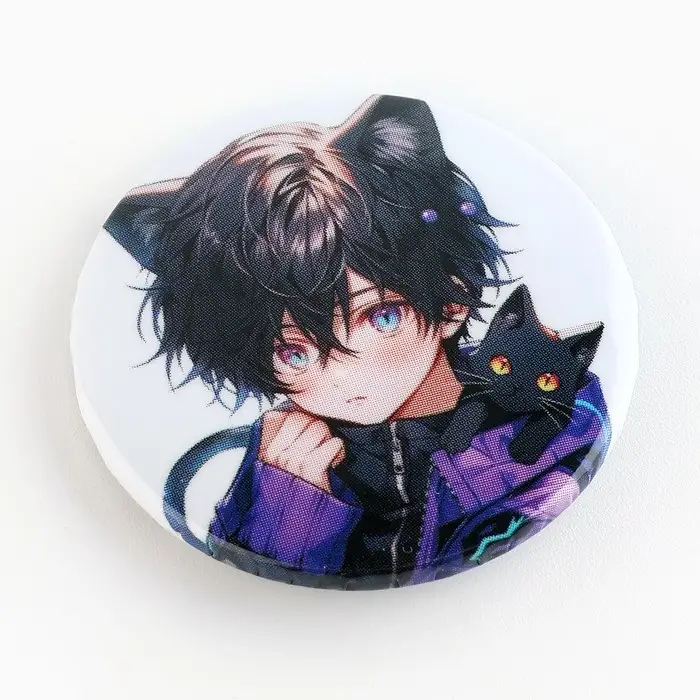 Значок закатной &laquo;Мальчик неко&raquo;, d = 38мм