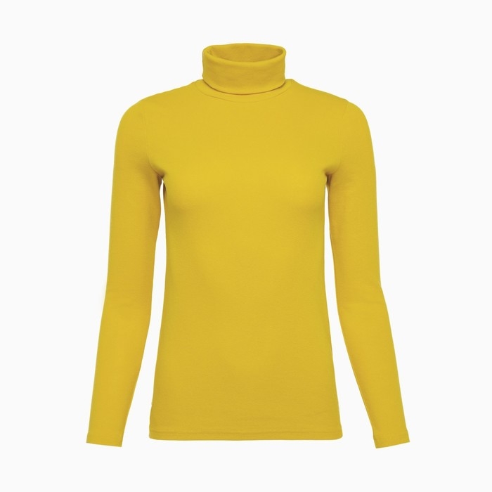 Водолазка женская MINAKU: Basic line цвет горчица, размер 48 Водолазка женская MINAKU: Basic line цвет горчица, размер 48