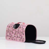 Сумка-переноска каркасная "Жирафы", размер M,  40 х 21 х 27 см