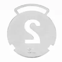 Медаль призовая серебро, d=3.5 см, 2 место, без ленты