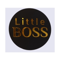 Бутылочка для кормления с наклейками &laquo;BOSS&raquo; от 0 мес., 250 мл., цвет золотой, M&B