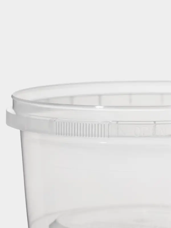 Банка под пресервы пластиковая одноразовая, 485 мл, d=12 см, прозрачная