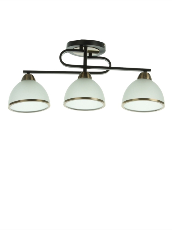 Люстра "Рендо" 3хЕ27 40Вт черно-бронзовый 61х15х23 см