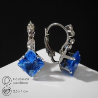 Серьги со стразами &laquo;Ромб&raquo; вечеринка, цвет МИКС