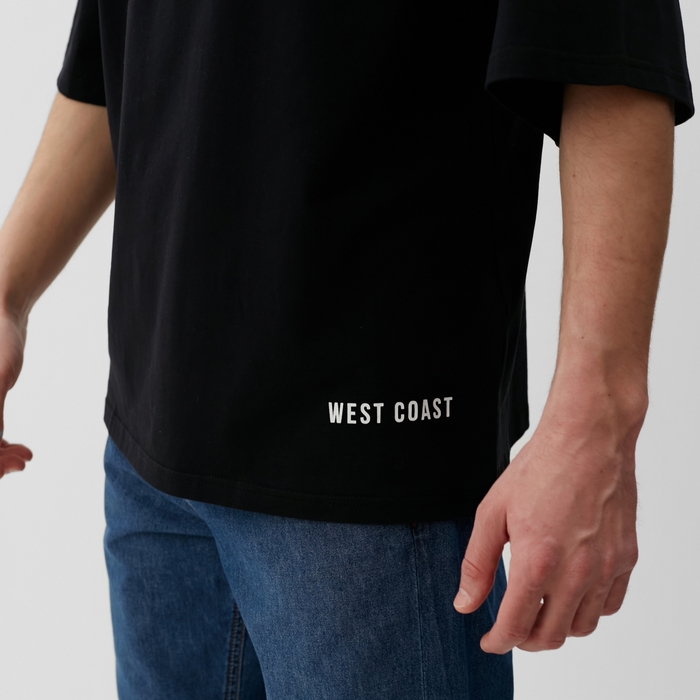 Футболка мужская MIST West, размер 56, черный