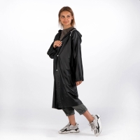 Дождевик взрослый плащ &laquo;Плащ, плащ, танцуй, танцуй&raquo;, размер 42-48, 60 х 110 см, цвет чёрный