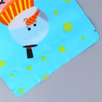 Пакет подарочный, с zip-lock застежкой, "Снеговик с шарфом", 16 х 21,5 &plusmn; 1см.