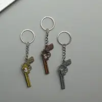 Брелок металл "Револьвер" крутится барабан МИКС 5,8х2,8х0,9 см