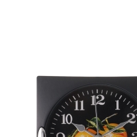 Часы настенные для кухни "Фрукты", для дома и дачи, 15 х 15 см, d-13 см