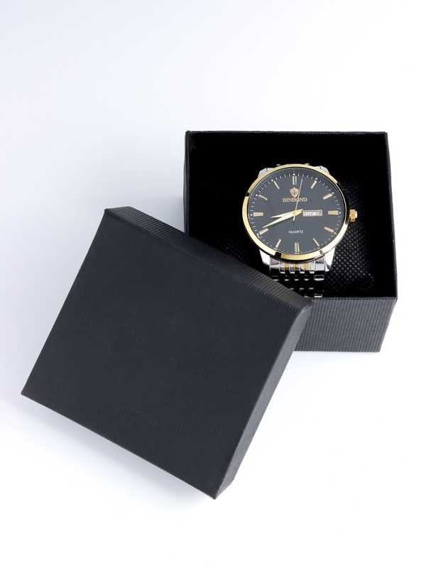 Часы наручные кварцевые мужские, l-26 см, d циферблата 4.2 см