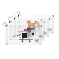 Папка-конверт на молнии формат А6, 180мкр, с рисунком"Звери на скейтборде и сноуборде", МИКС Папка-конверт на молнии формат А6, 180мкр, с рисунком"Звери на скейтборде и сноуборде", МИКС